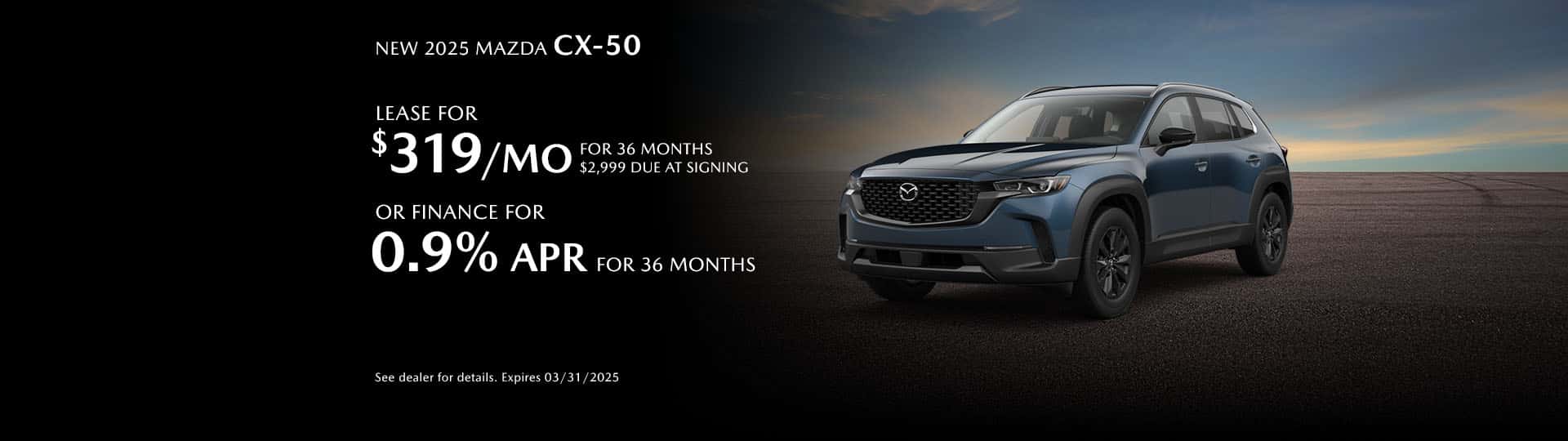 New 2025 Mazda CX-50