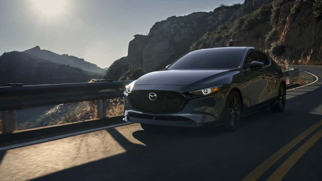 Mazda 3 Hatchback using Mazda safety features