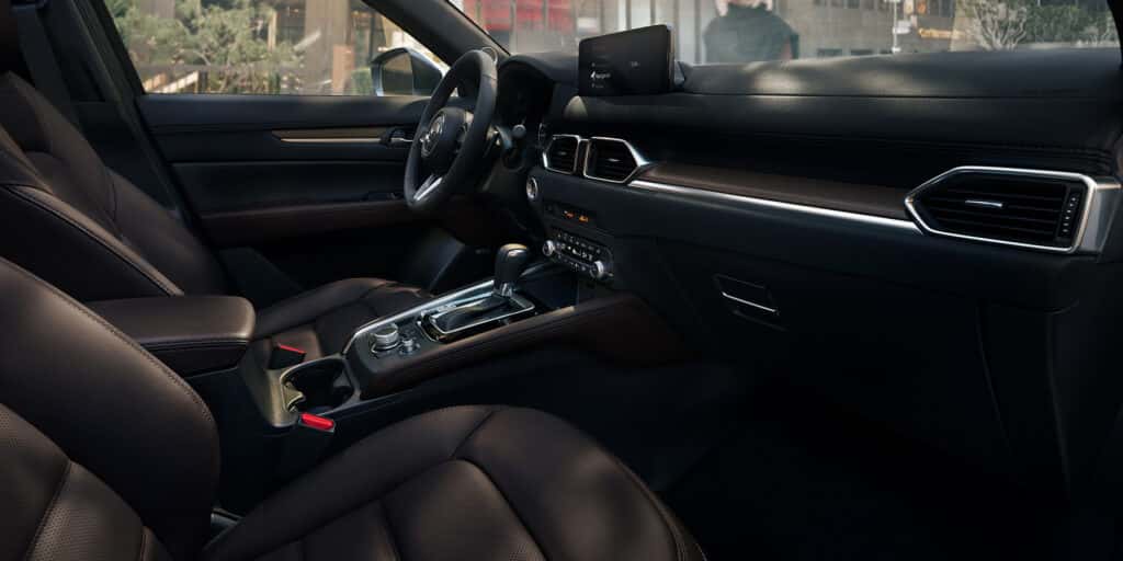 The interior of a pre-owned Mazda CX-5