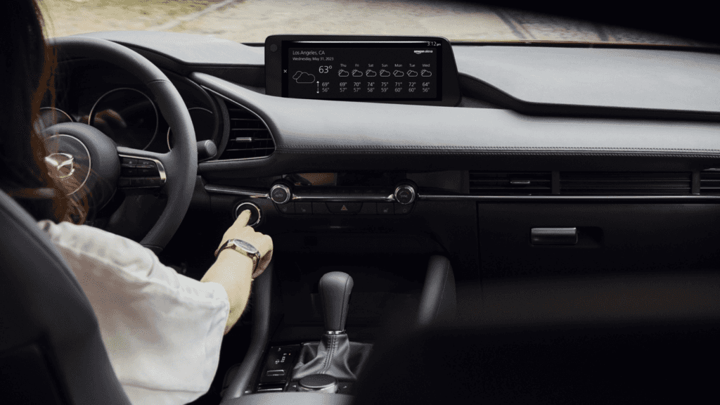 Dashboard of the 2026 Mazda3 Sedan