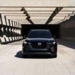 Mazda logo on the grille of an SUV