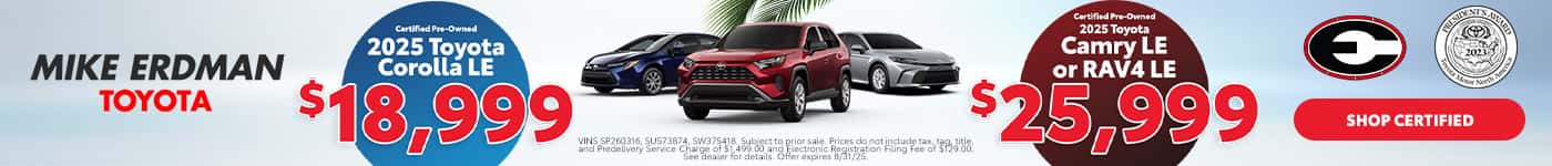 Certified Pre-Owned Toyota