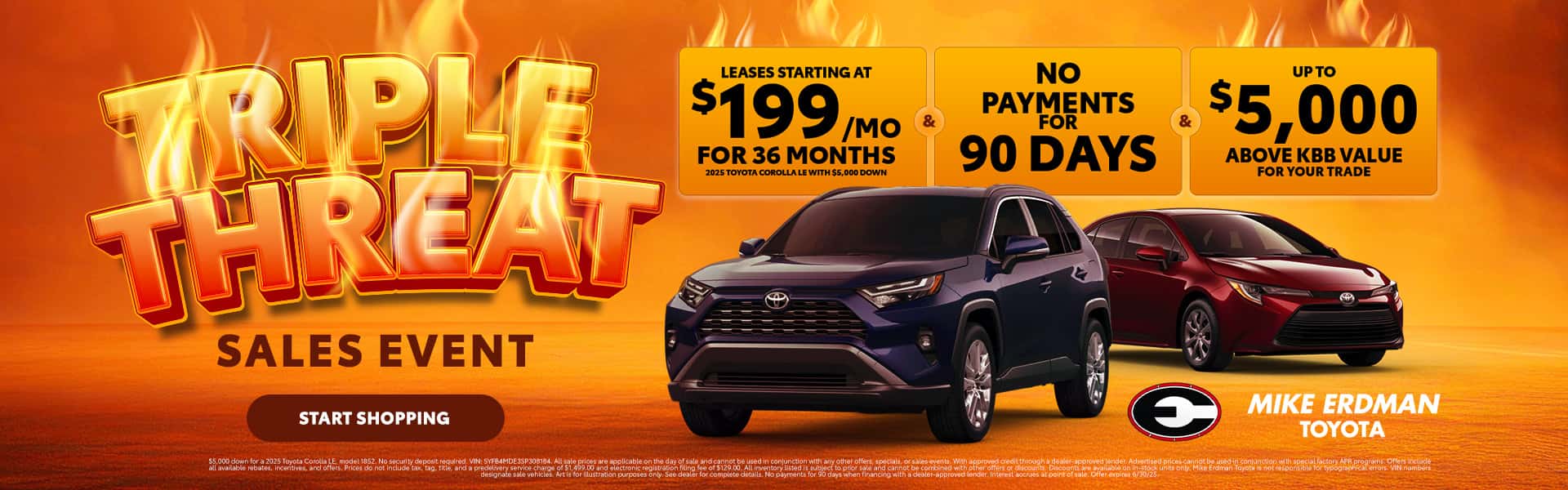 Triple Threat Sales Event