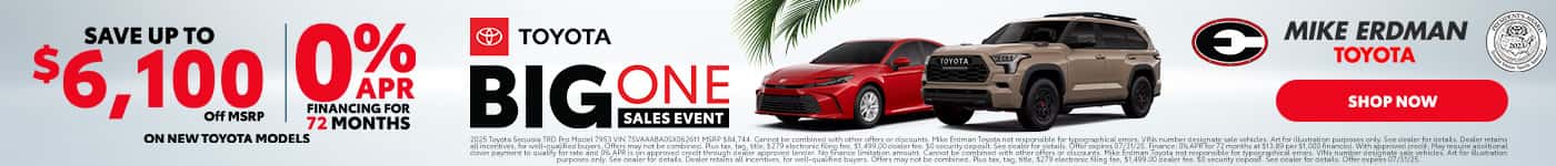 Big One Toyota Sale