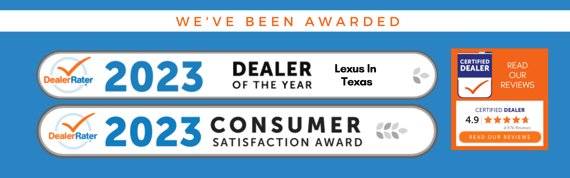 2023 Dealer of the Year & Consumer Satisfaction Awards