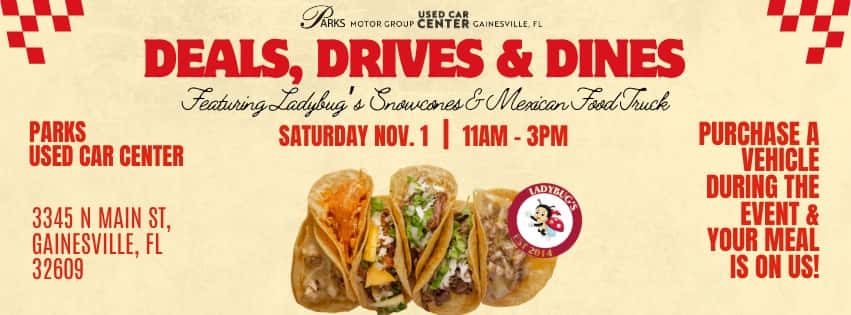 Deals, Drives, & Dines