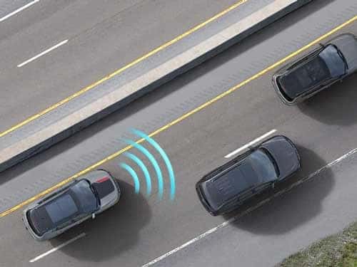 2023 Jeep compass view of forward collision warning safety feature