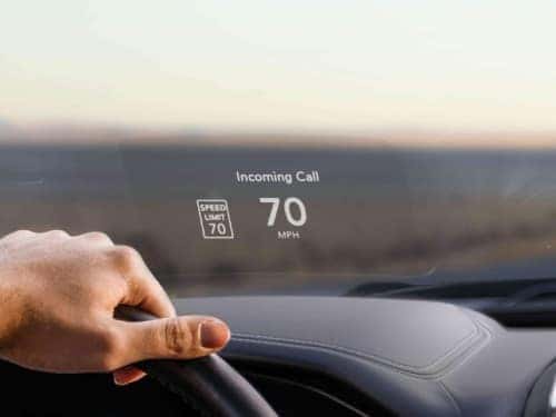 2024 RAM 1500 view of heads up display