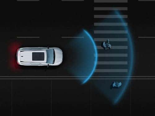 2024 Chrysler Pacifica PHEV model view of pedestrian warning safety feature
