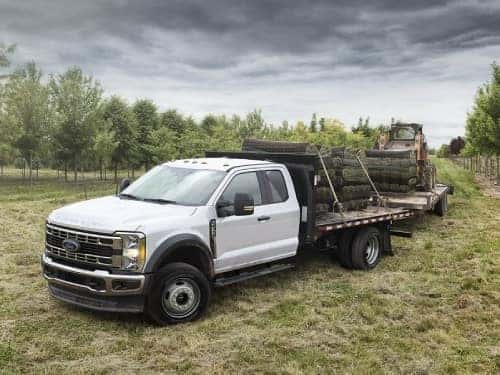 2024 RAM Chassis Cab towing lumber