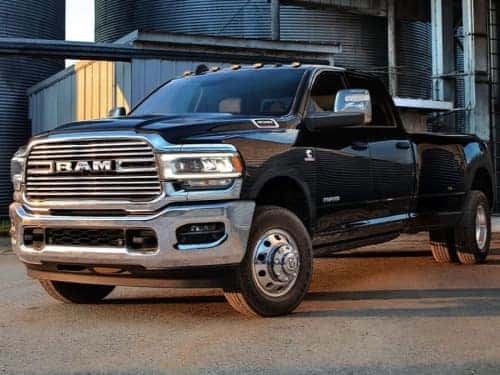 2024 RAM 3500 exterior view parked at a jobsite