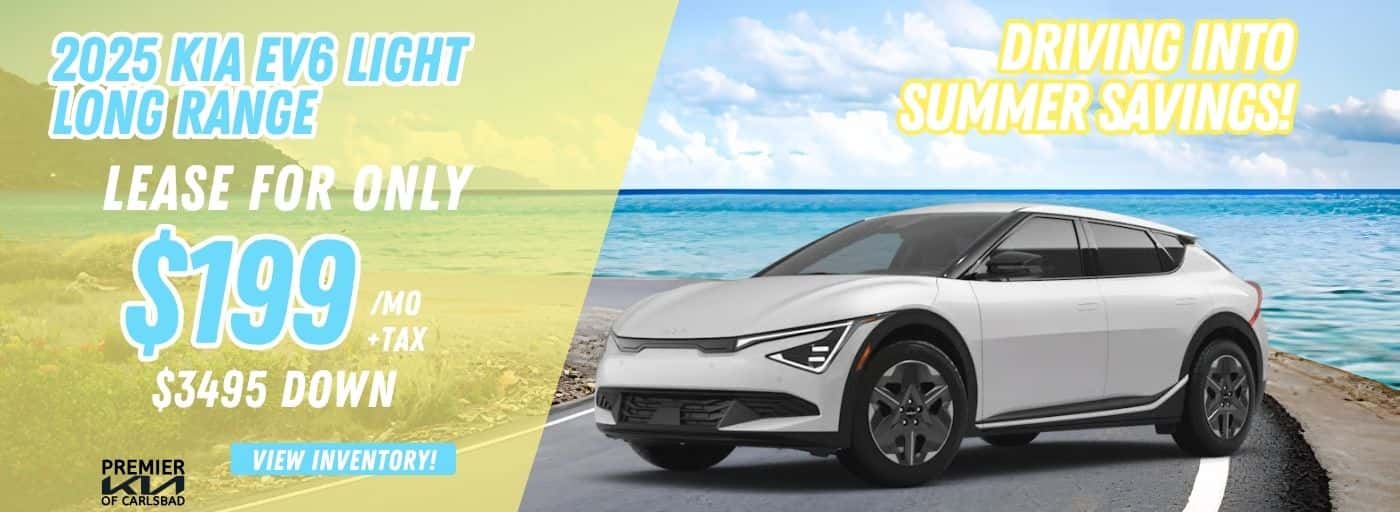 2025 KIA EV6 Light Long range MSRP $48,410 Disc $2,200 Sale $46,210 Rebate $15,420 Net after all discounts $30,790 199\MO +TAX FOR 24 MOS with $3,495 down 1 @ SG013972