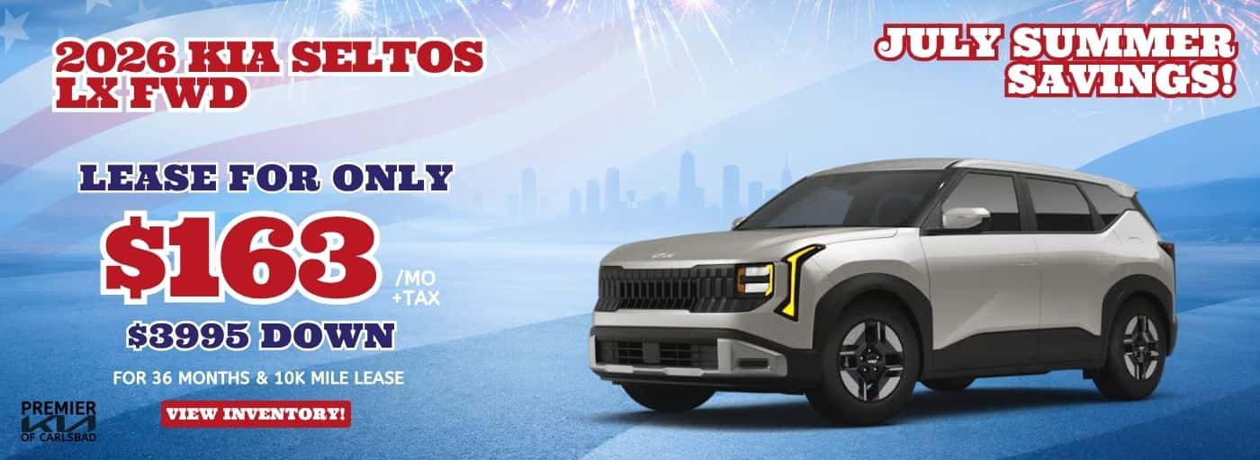 2026 KIA SELTOS LX FWD Lease for only $163 / mo + tax