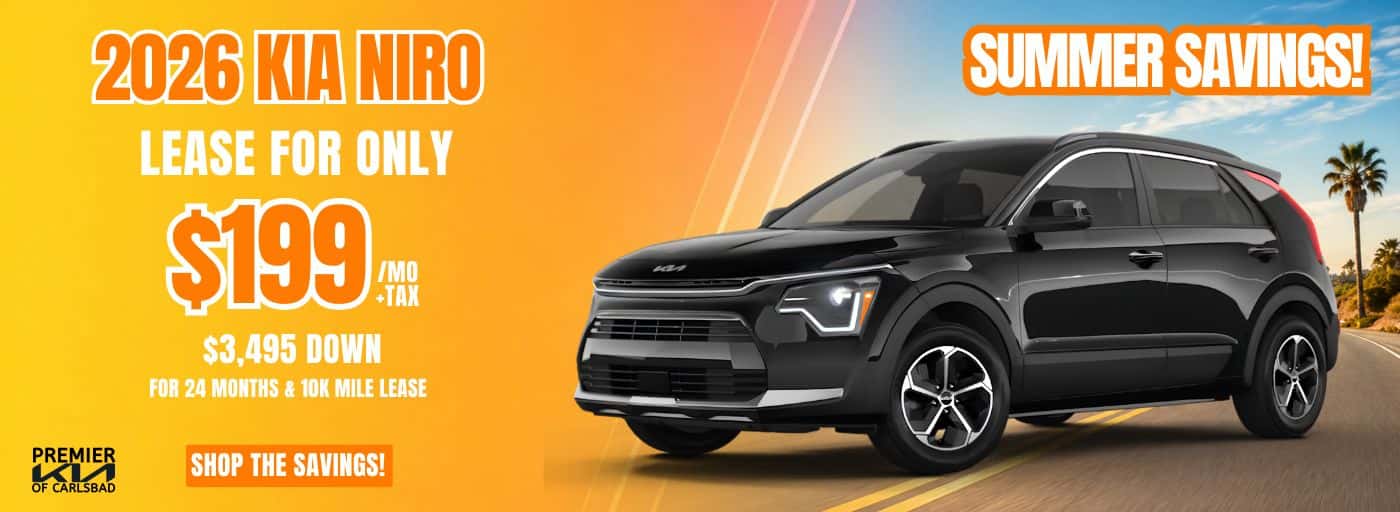 2026 KIA NIRO $199\MO +TAX FOR 24 MOS with $3495 down (10K MILE LEASE)