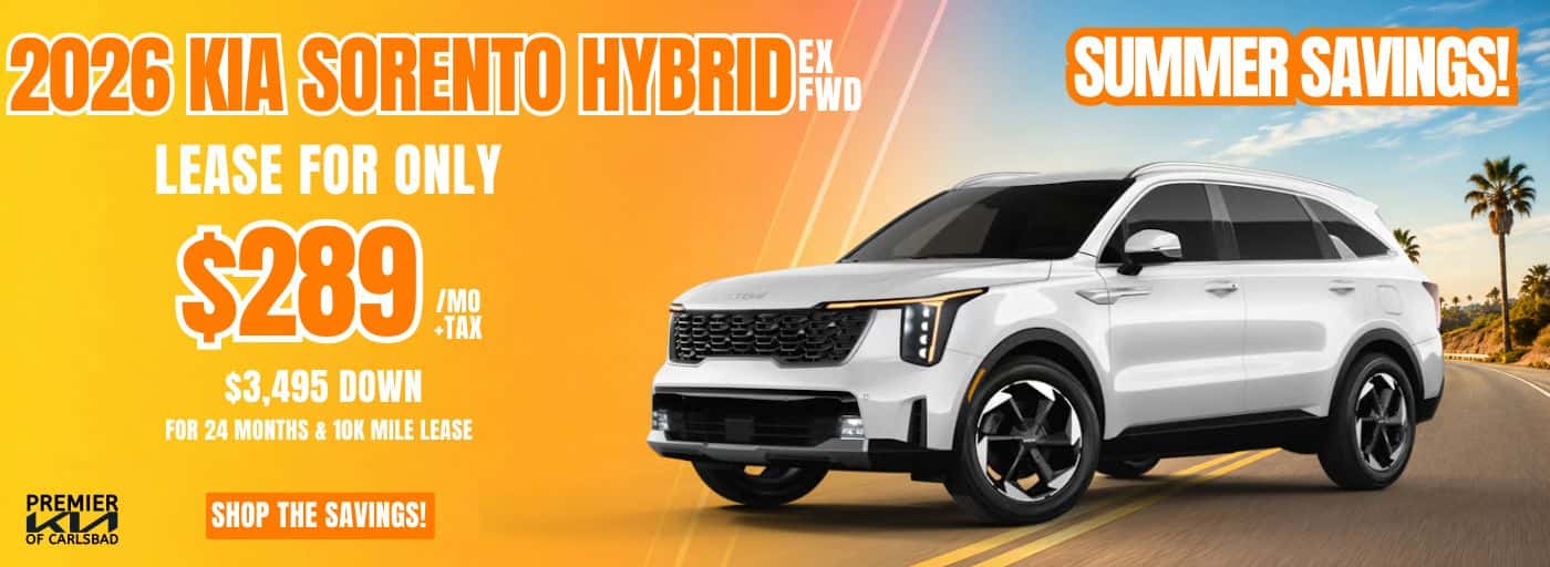 2026 KIA SORENTO HYBRID EX FWD $289MO +TAX FOR 24 MOS WITH $3495 DOWN (10K MILE LEASE) 1@ T5544118