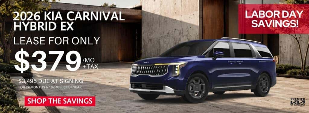 New 2026 Kia Carnival MPV Hybrid EX