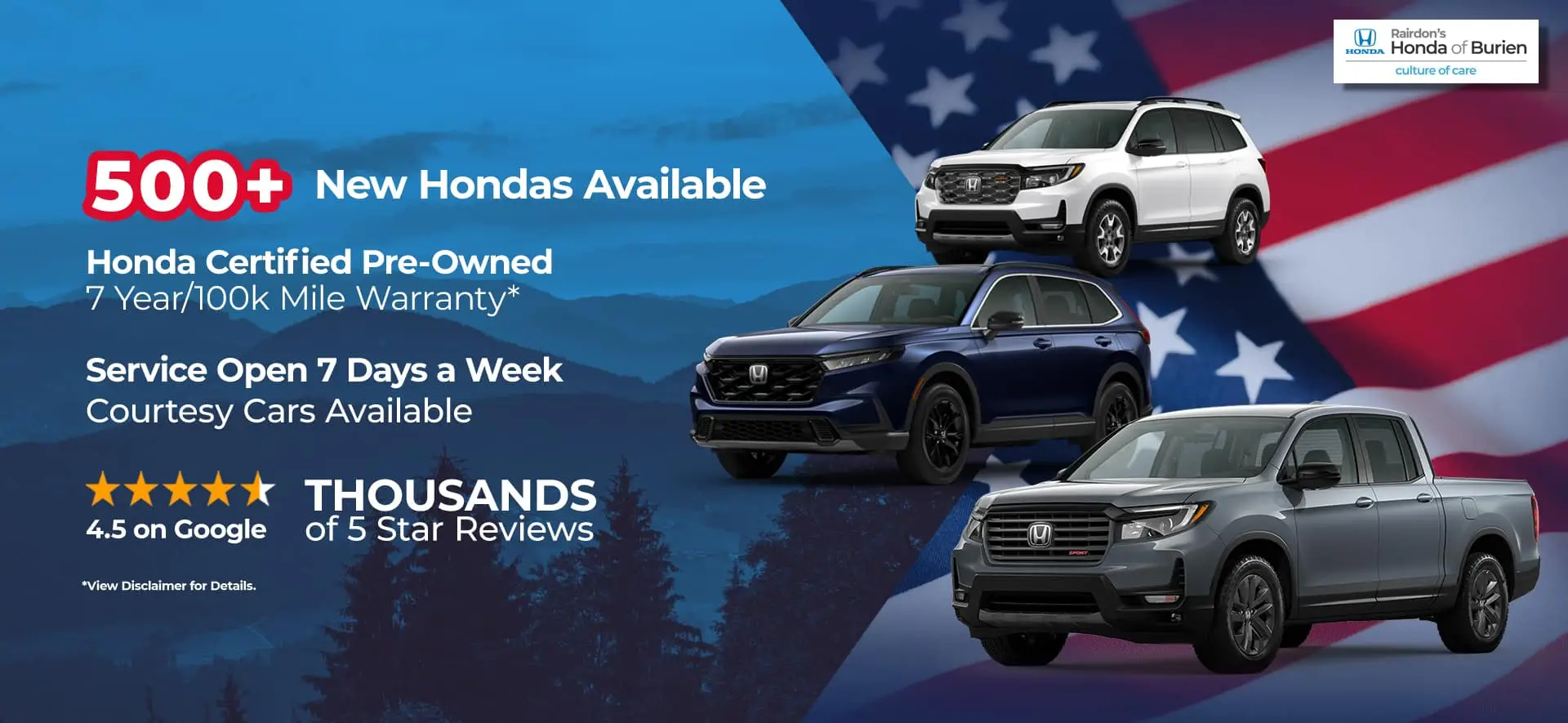 New & Used Honda Dealership near Seattle, Wa | Rairdon's Honda of Burien