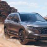 2023 Honda CR-V driving on dirt road