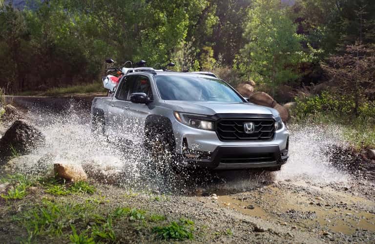 2023 Honda Ridgeline on Muddy Road