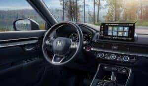 Honda CRV Interior with Multimedia Touchscreen and Steering Wheel