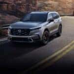 2024 Honda CR-V Driving Through Canyon on Road