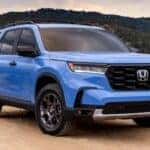 Front Diagonal View of 2023 Honda Pilot TrailSport