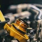Oil Change in Progress