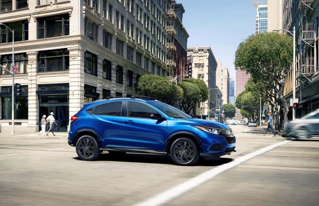 2022 Honda HR-V Sport blue intersection