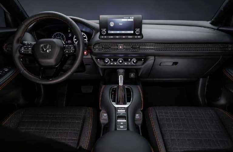 2023 Honda HR-V steering wheel and dashboard