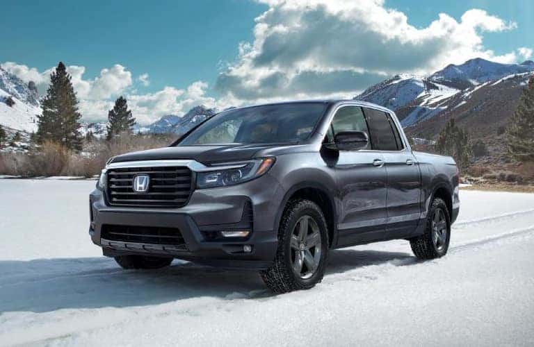 2023 Honda Ridgeline Parked in Snow