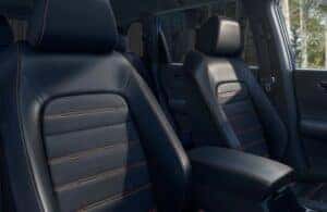 2024 Honda CR-V Black Leather Seating with Orange Stitching