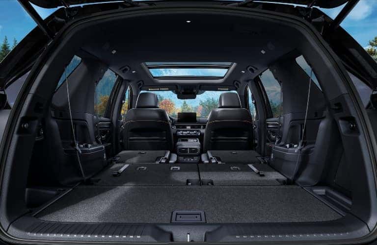 2023 Honda Pilot Rear Cargo Area with Seats Folded Down