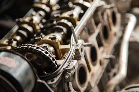 Close Up of Car Engine