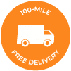 100 Mile Free Delivery