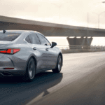 Lexus ES on highway