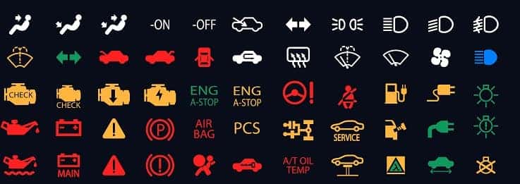 Lexus on sale dashboard symbols