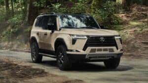The 2024 Lexus GX drives off-road