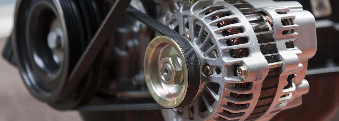 car alternator close up