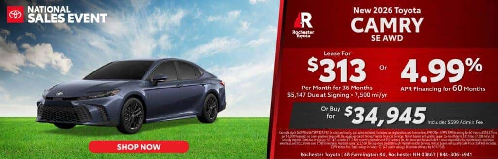 New 22026 Toyota Camry SE AWD