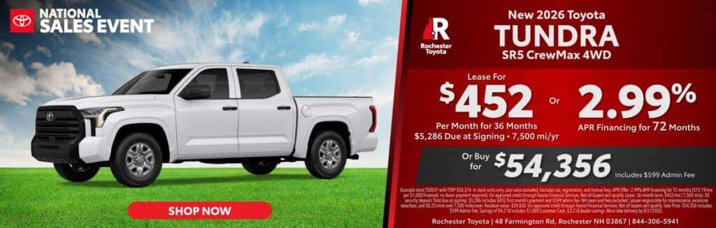2026 Toyota Tundra SR5 CrewMax 4-Wheel Drive