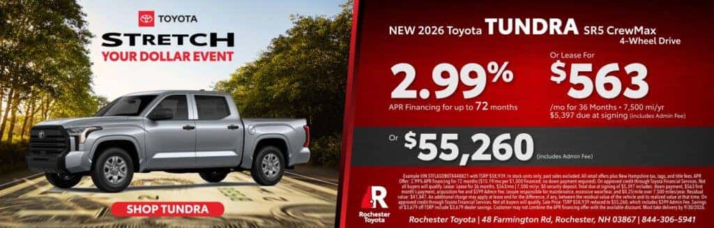 2026 Toyota Tundra SR5 CrewMax 4-Wheel Drive