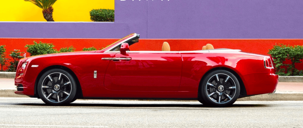 Tinted Rolls Royce Wraith Red Interior and Chrome Details 