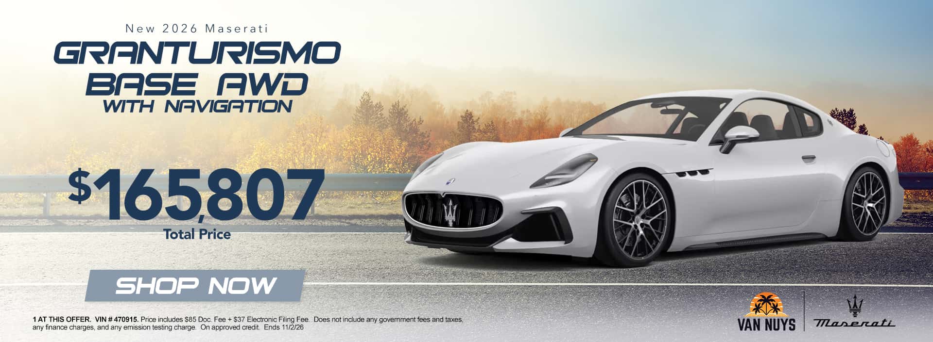 Granturismo, $165,807 Total Price