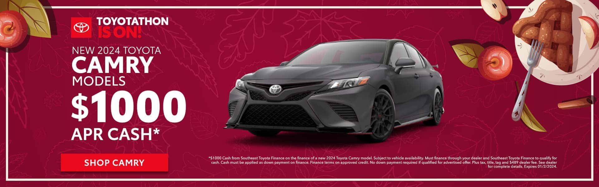New 2024 Toyota Camry $1000 APR Cash