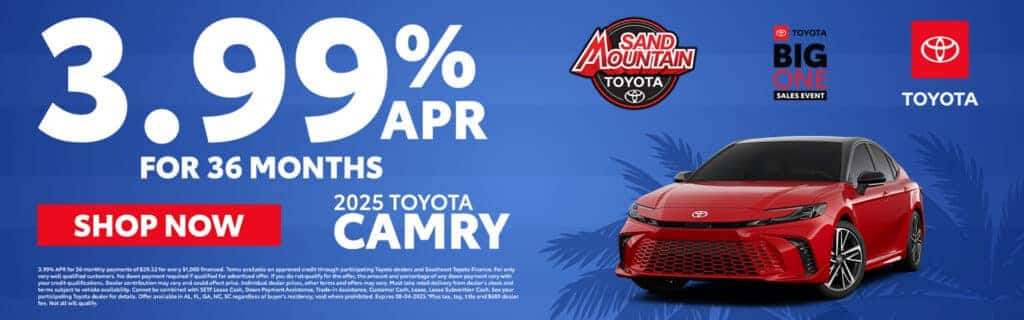 2025 Camry | 3.99% APR for 36 months