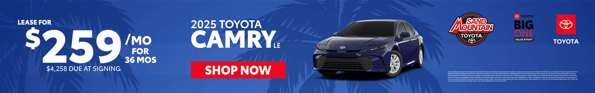 Sand-Mountain-Toyota—Jul-25—Monthly-Offers—Camry-LE—1920×300