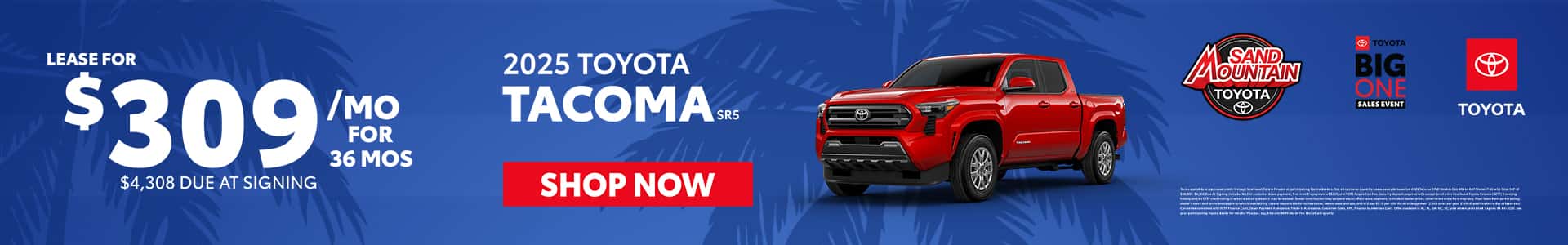 Sand-Mountain-Toyota—Jul-25—Monthly-Offers—Tacoma-SR5—1920×300