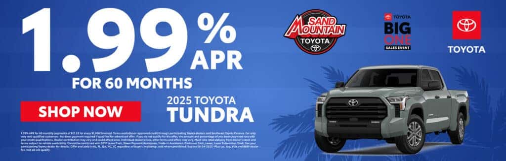 2025 Tundra | 1.99% APR for 60 months