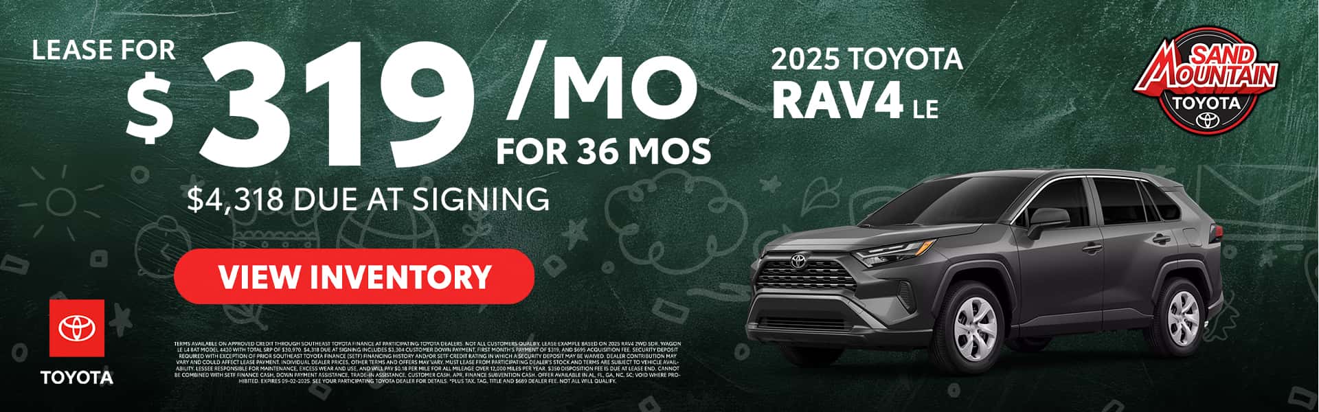 Sand-Mountain-Toyota—Aug-25—Monthly-Offers—RAV4-LE—1920×600