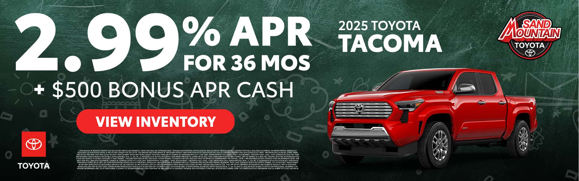 Sand-Mountain-Toyota—Aug-25—Monthly-Offers—Tacoma—1920×600